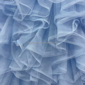 Panel de Fondo de Tul Azul Claro con Volantes, Muro de Flores Romántico de Malla para Decoración de Bodas, Baby Showers y Cabinas de Fotos - Product Image 6