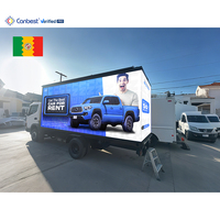 Camión de Publicidad Móvil con Pantalla LED Canbest, Panel de Pantalla LED para Exteriores P4, Pantalla de Caja de Camión de 3 Lados