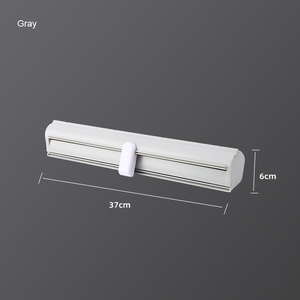 HelloWorld Wholesale Kitchen Cutting Tool <b>Vegetable</b> Fruit Plastic Cling Film Cutter Cling Wrapping Film Dispenser - Product Image 6