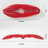 Rompe Cangrejos Manual Multifuncional de Aleación de Aluminio Resistente, Herramienta para Abrir Conchas de Mariscos y Nueces para Cocina