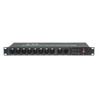 BHA ST-8 Répartiteur DMX512 8 voies avec isolation photoélectrique et amplificateur de signal, 1 entrée 8 sorties, pour éclairage de scène, Nouveauté