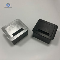 Vente chaude Rectangle Forme En Aluminium Couverture Flip-Up Socket Meubles Table Top Bureau Chambre Hôtel Gestion Des Câbles En Alliage
