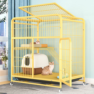 Jaula de Lujo para Gatos al por Mayor, Villa Interior para Mascotas con Cama Acogedora y Refugio - Product Image 6