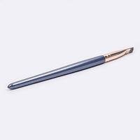 Pinceaux de maquillage professionnels en gros avec manche en bois, poils synthétiques, marque privée, pinceaux fins et biseautés pour estomper les fards, eye-liner et sourcils