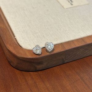 Dylam High Top Jewelry Classic Design Infinity Love Eternity S925 <b>Silver</b> D Color VVS1 Moissanite Heart Shape <b>Stud</b> Earrings - Product Image 5