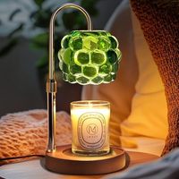 Lampe électrique sphérique en verre pour parfum d'ambiance, décoration intérieure, luminosité réglable, lampe à cire fondue