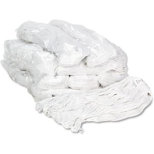 Boardwalk BWK4024RCT #24 Size Rayon Pro Loop Web/Tailband Wet <b>Mop</b> Head-White 12/Carton - Product Image 1
