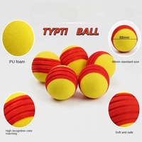 Balle en mousse silencieuse Typti, balle de paddle en mousse PU rayée et souple pour jeu familial en intérieur ou en extérieur OEM
