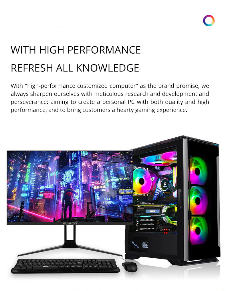 PENPOS ゲーミングデスクトップパソコン AMD R5 2600 3600 Gtx1050TI