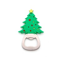 Ouvre-bouteille magnétique de Noël personnalisé avec aimant pour réfrigérateur, cadeau promotionnel de Noël