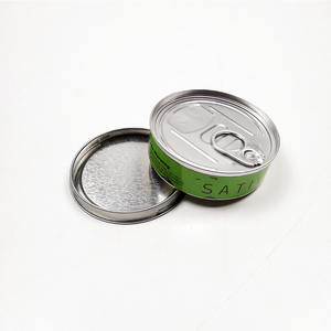 Frascos de lata de atún de Metal prensado <span class=keywords><strong>Cali</strong></span>, tarros de comida para mascotas con autosellado de 3,5g con tapas negras, tapa fácil de tirar para goma de mascar, aperitivos, embalaje de azúcar - Product Image 4