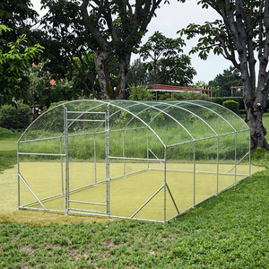Nuevo gallinero <span class=keywords><strong>de</strong></span> acero galvanizado grande <span class=keywords><strong>de</strong></span> 8x3x2m para cría <span class=keywords><strong>de</strong></span> gallinas ponedoras 2025 - Protección UV y a prueba <span class=keywords><strong>de</strong></span> lluvia, multifuncional - Product Image 1