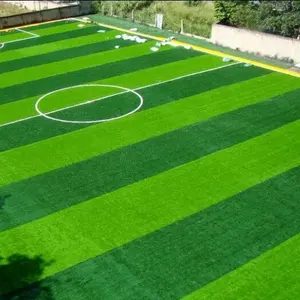 Gazon artificiel pour terrain de Football, gazon synthétique pour terrain de football intérieur et extérieur