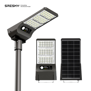 SRESKY haute luminosité extérieur LED lampadaire <span class=keywords><strong>solaire</strong></span> étanche IP65 alimenté par batterie Solares Luces Solares De l'extérieur - Product Image 1