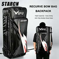 Tas Ransel Busur Recurve STARCN, Tahan Aus & Tahan Air, Kapasitas Besar, Bahan Oxford, Dilengkapi Kantung Busur & Pelindung Riser & Limb