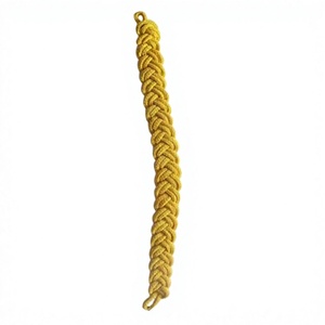 Fil torsadé en or plaqué pour macramé, cordon de casquette, accessoires de vêtements de cérémonie classiques, couleur personnalisée, haute qualité - Product Image 2