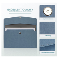 Porte-documents A4 YY en cuir PU, sac rigide écologique et durable, avec doublure en polyester simple, organiseur de dossiers avec fermeture à boucle