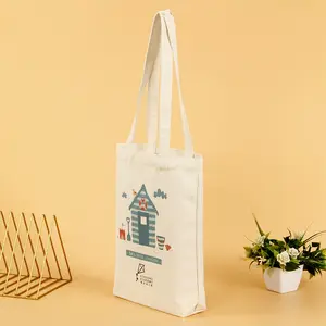 Bolsa de sacola de algodão orgânico certificado gots, sacola para compras
