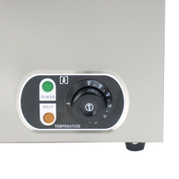 Bain-marie en acier inoxydable Baokang en gros, 3 bacs, 1500W, 220-240V, table chauffante pour buffet, restauration, restaurants, garantie 1 an