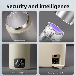 غلاية كهربائية محمولة بسعة كبيرة عالمية بجهد عريض للسفر USB كوب من النوع C للاستخدام المنزلي عبر الحدود - Product Image 4