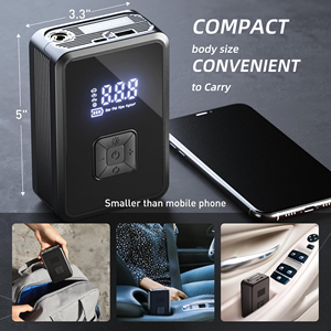 <span class=keywords><strong>Mini</strong></span> bomba de neumáticos inalámbrica para coche, bomba de aire de 150PSI para neumáticos de coche con luz LED para coche, motocicleta, bicicleta - Product Image 5