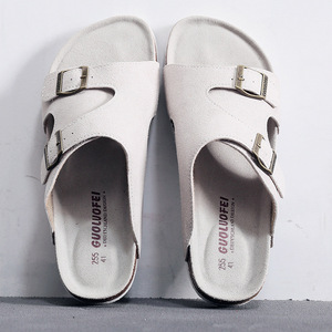 Sandalias de Playa Cómodas de Alta Calidad para Mujer y Hombre, Sandalias de Corcho PU con Suela de <span class=keywords><strong>EVA</strong></span>, Talla Grande, Estilo Casual - Product Image 5
