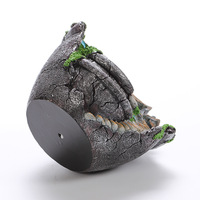 Pot de fleurs en résine pour plantes vertes de cour, décoration de micro-paysage, ornement design, pots intelligents, jardinières DIY faites à la main