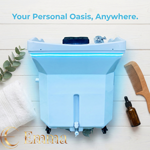 Portable Head Spa <b>Bed</b> Shampoo Bowl with Water Circulation Heating Steamer Mobile Scalp Therapy Treatment Basin Salon Furniture - Product Image 6