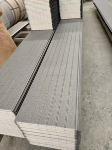 Panneaux sandwich en laine de roche ignifuge de haute qualité de 100 mm pour la toiture <span class=keywords><strong>et</strong></span> l'isolation des murs des entrepôts dans les projets d'ingénierie - Product Image 5