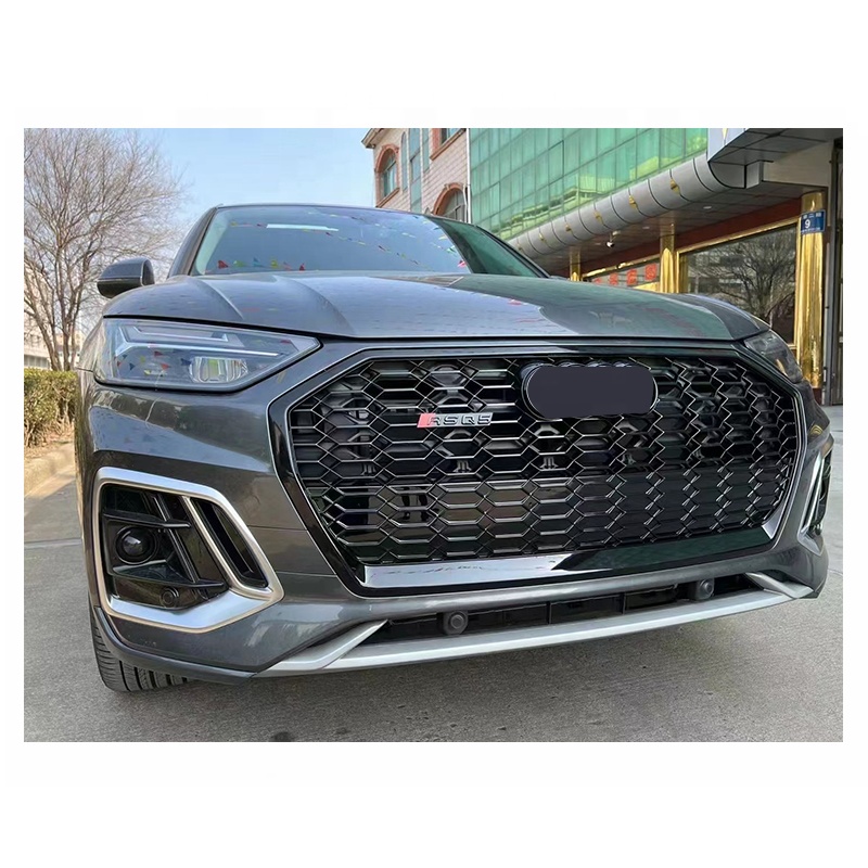 Audi SQ5 Q5用フロントグリル ブラック　FY 新品 Audi アウディ Q5 SQ5 2021〜 RS タイプ ハニカム グリル