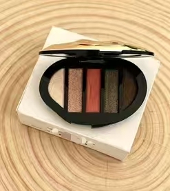 Paleta de sombras de ojos de lujo de 5 colores, con textura metálica, duradera, resistente al agua, de alta pigmentación, acabado mate y perlado. - Product Image 3