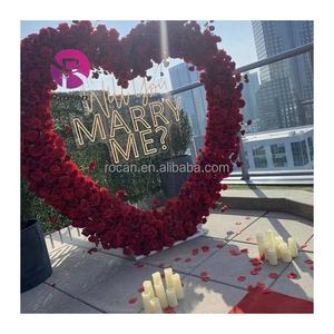 งานแต่งงานหัวใจฉากหลังดอกไม้หัวใจ Arch สําหรับงานแต่งงานดอกไม้ขาตั้ง Arch ฉากหลังตกแต่ง - Product Image 5