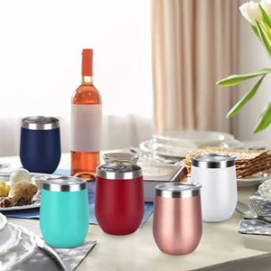 <b>Hot</b> 12 oz Outdoor Metal Steel Logo Printing Mug Tumbler Egg Water Mugs Vacuum Drink Coffee Cup with Lid Wholesale - Product Image 4