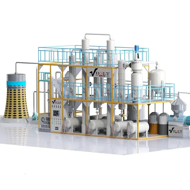 Best price petroleum crude oil recycling distillation to base oil refining plant