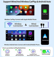 Kamera dasbor 4k baru 11.3 inci dengan CarPlay nirkabel Android Audio Mobil dvr kamera perekam Video monitor mobil kotak hitam