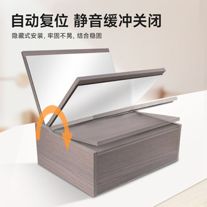 Quick Release Dressing Table Hinge Zinc Alloy Cold Rolled Steel Soft Closing Flush Mount Jewelry Box Cabinet Door Hinge GN110 - Product Image 3