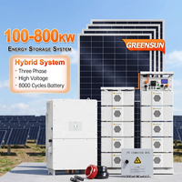 Système d'énergie solaire hybride à bas prix, kit 100 kW, 150 kW, 200 kW, 300 kW, 400 kW, système d'énergie solaire utilisant l'onduleur Deye 125 kW
