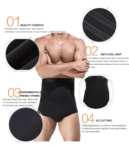 Hygieia Custom Men Tummy Control Shapewear Shorts Compresión Ropa interior Adelgazante Vientre <span class=keywords><strong>Faja</strong></span> Body Shaper Briefs <span class=keywords><strong>Boxer</strong></span> - Product Image 2