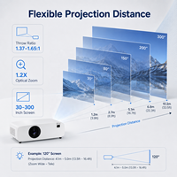 Projecteur laser WUXGA 5200 lumens 1920x1200 haute luminosité pour salle de conférence