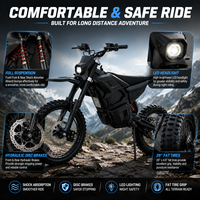 Motocicleta Eléctrica Todoterreno M7 Ultra 7000W, 72V 25Ah, Motor de Tracción Media, Suspensión Completa, Alto Torque, para Adultos