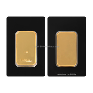 Confezione Blister Personalizzata Non Magnetica per Lingotto d'Oro da <span class=keywords><strong>1</strong></span> oz, Barra Placcata in Oro da <span class=keywords><strong>1</strong></span> Oncia con Numerazione Diversificata - Product Image 4