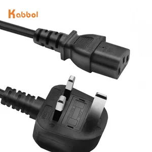 Figur 8 AC Kabel Daya 1.5M 1.8M Universal Colokan UK Kabel Daya Kompatibel dengan PS4, Xbox One S/X, Monitor TV Pintar LED LCD