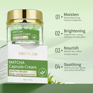 Crème hydratante pour le visage GREENLEM à l'acide hyaluronique et à la vitamine C - 50g, crème réparatrice apaisante avec traitement de l'acné et blanchiment, étiquette privée - Product Image 5