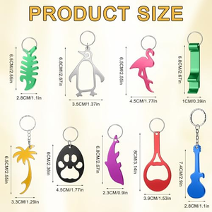 Décapsuleur porte-clés en alliage de zinc époxy, design personnalisé avec logo et couleurs, pour ouvrir les bouteilles de bière - Product Image 2