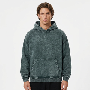 Sudadera personalizada al por mayor con lavado vintage para marcas de streetwear estadounidenses con etiqueta privada de un proveedor de sudaderas - Product Image 1