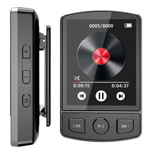 Lecteur MP3 portable BT 5.2 avec clip sportif, son HiFi sans perte, prise en charge de la radio FM, lecteur de livres électroniques et enregistreur pour la salle de sport, la course en extérieur - Product Image 6