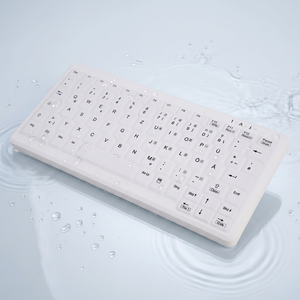 Factory OEM Stock New 78-Key Low Profile Scissor Waterproof Medical Hygiene Rubber Membrane <b>Keyboard</b> USB 2.4G <b>Wireless</b> Desktop - Product Image 1
