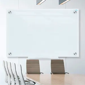 Tableau blanc effaçable magnétique à sec, tableau blanc en verre pour le bureau et l'école