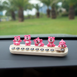 Phụ kiện nội thất gắn trên xe ô tô biển số điện thoại tạm thời với biển báo đỗ xe bằng hương liệu dễ dàng di chuyển biển số xe - Product Image 6