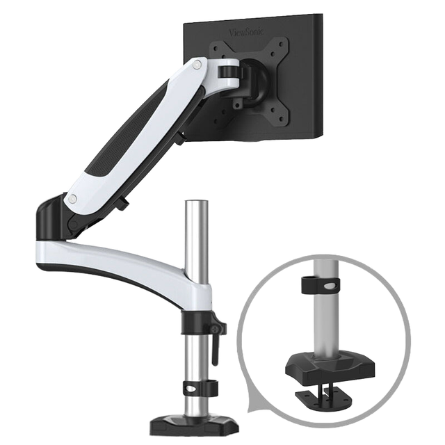 Full Motion 15-27 inch loading 9-20 kgs Gas Spring Desktop PC Mount Bracket Monitor Holder with Gas Spring Arm TV Mounts & Carts